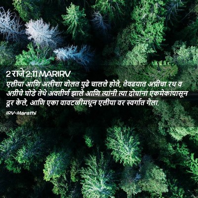 Picture 02 - 2 राजे 2:11 MARIRV - एलीया आणि अलीशा - Bible Verse Picture