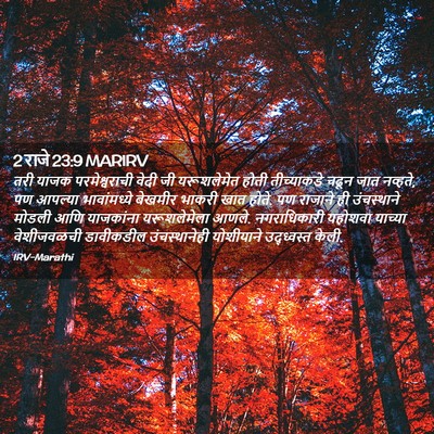 Picture 02 - 2 राजे 23:9 MARIRV - तरी याजक - Bible Verse Picture