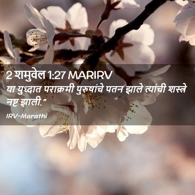 Picture 02 - 2 शमुवेल 1:27 MARIRV - या युध्दात - Bible Verse Picture