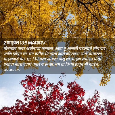 Picture 02 - 2 शमुवेल 13:5 MARIRV - योनादाब यावर - Bible Verse Picture