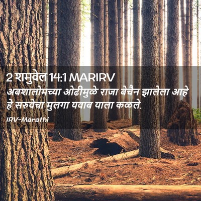 Picture 02 - 2 शमुवेल 14:1 MARIRV - अबशालोमच्या - Bible Verse Picture