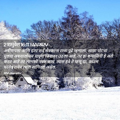 Picture 02 - 2 शमुवेल 16:11 MARIRV - अबीशयला आणि इतर - Bible Verse Picture