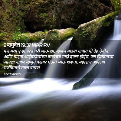 Picture 02 - 2 शमुवेल 19:37 MARIRV - पण मला पुन्हा परत - Bible Verse Picture