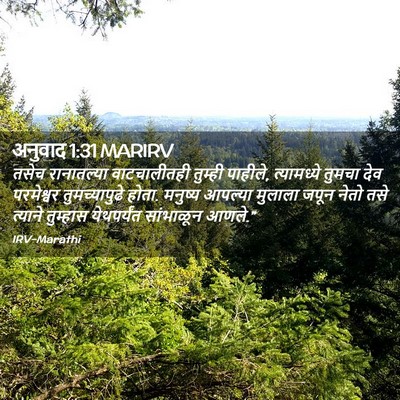 Picture 02 - अनुवाद 1:31 MARIRV - तसेच रानातल्या - Bible Verse Picture