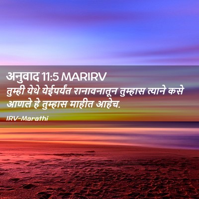 Picture 02 - अनुवाद 11:5 MARIRV - तुम्ही येथे - Bible Verse Picture