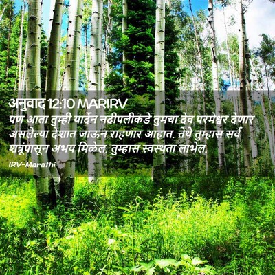 Picture 02 - अनुवाद 12:10 MARIRV - पण आता तुम्ही - Bible Verse Picture