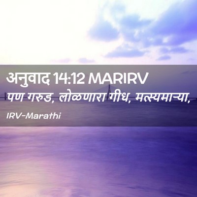 Picture 02 - अनुवाद 14:12 MARIRV - पण गरुड, लोळणारा - Bible Verse Picture