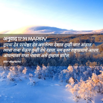 Picture 02 - अनुवाद 17:14 MARIRV - तुमचा देव - Bible Verse Picture