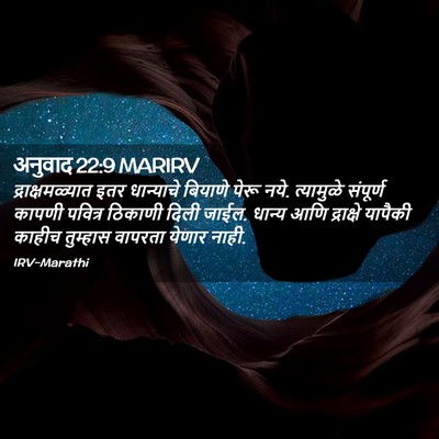 Picture 02 - अनुवाद 22:9 MARIRV - द्राक्षमळ्यात इतर - Bible Verse Picture