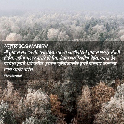 Picture 02 - अनुवाद 30:9 MARIRV - मी तुम्हास सर्व - Bible Verse Picture