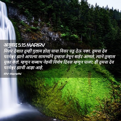 Picture 02 - अनुवाद 5:15 MARIRV - मिसर देशात तुम्ही - Bible Verse Picture