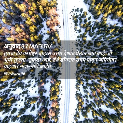 Picture 02 - अनुवाद 8:7 MARIRV - तुमचा देव - Bible Verse Picture