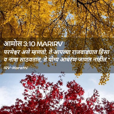 Picture 02 - आमोस 3:10 MARIRV - परमेश्वर असे - Bible Verse Picture