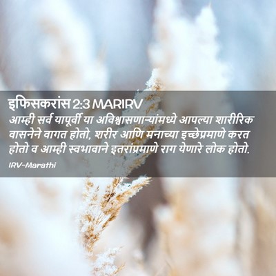 Picture 02 - इफिसकरांस 2:3 MARIRV - आम्ही सर्व - Bible Verse Picture