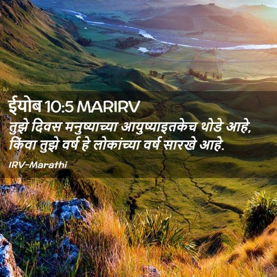 Picture 02 - ईयोब 10:5 MARIRV - तुझे दिवस - Bible Verse Picture