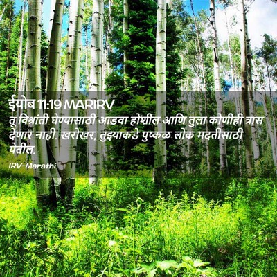 Picture 02 - ईयोब 11:19 MARIRV - तू विश्रांती - Bible Verse Picture