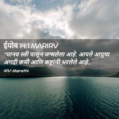 Picture 02 - ईयोब 14:1 MARIRV - “मानव स्त्री - Bible Verse Picture