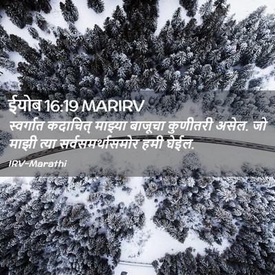 Picture 02 - ईयोब 16:19 MARIRV - स्वर्गात कदाचित् - Bible Verse Picture