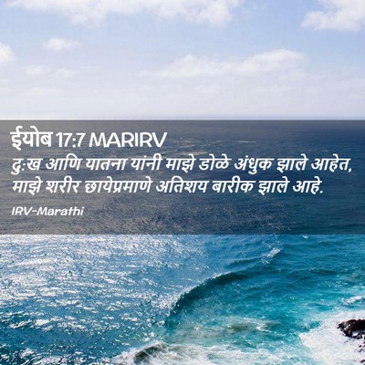 Picture 02 - ईयोब 17:7 MARIRV - दु:ख आणि यातना - Bible Verse Picture