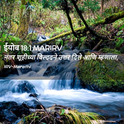 Picture 02 - ईयोब 18:1 MARIRV - नंतर शूहीच्या - Bible Verse Picture