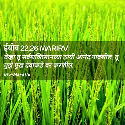 Picture 02 - ईयोब 22:26 MARIRV - तेव्हा तू - Bible Verse Picture