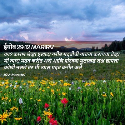 Picture 02 - ईयोब 29:12 MARIRV - का? कारण जेव्हा - Bible Verse Picture