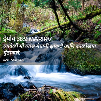 Picture 02 - ईयोब 38:9 MARIRV - त्यावेळी मी त्यास - Bible Verse Picture
