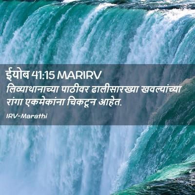 Picture 02 - ईयोब 41:15 MARIRV - लिव्याथानाच्या - Bible Verse Picture
