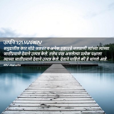 Picture 02 - उत्पत्ति 1:21 MARIRV - समुद्रातील फार - Bible Verse Picture