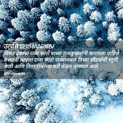 Picture 02 - उत्पत्ति 12:15 MARIRV - मिसर देशाचा राजा - Bible Verse Picture