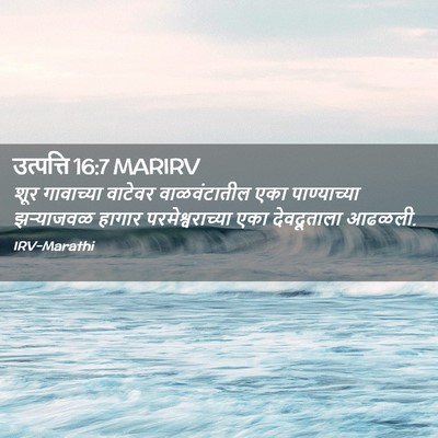 Picture 02 - उत्पत्ति 16:7 MARIRV - शूर गावाच्या - Bible Verse Picture