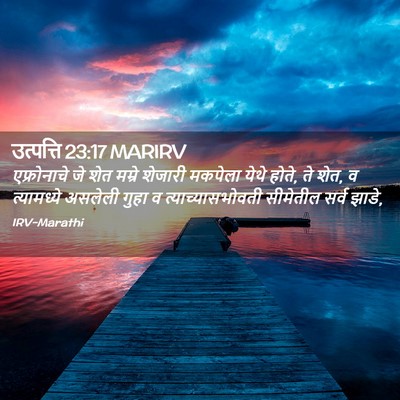 Picture 02 - उत्पत्ति 23:17 MARIRV - एफ्रोनाचे जे शेत - Bible Verse Picture