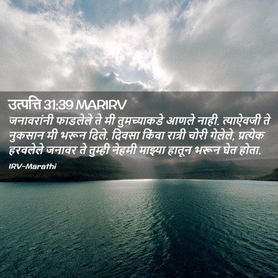 Picture 02 - उत्पत्ति 31:39 MARIRV - जनावरांनी फाडलेले - Bible Verse Picture