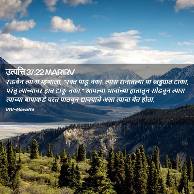 Picture 02 - उत्पत्ति 37:22 MARIRV - रऊबेन त्यांना - Bible Verse Picture