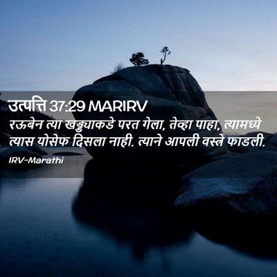 Picture 02 - उत्पत्ति 37:29 MARIRV - रऊबेन त्या - Bible Verse Picture