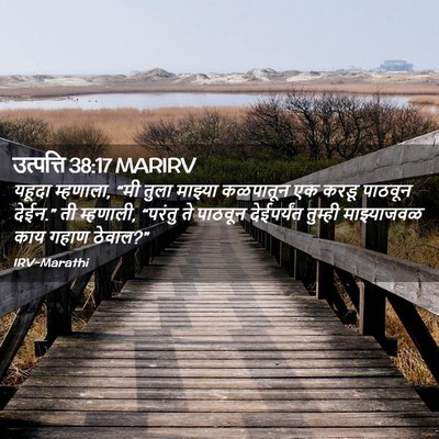 Picture 02 - उत्पत्ति 38:17 MARIRV - यहूदा म्हणाला, “मी - Bible Verse Picture