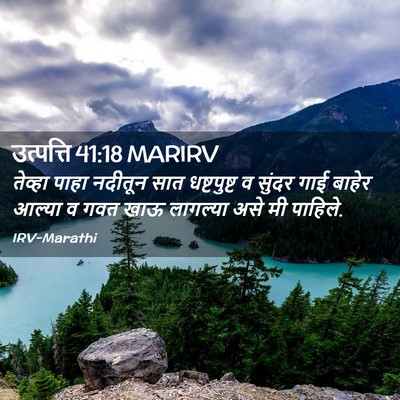 Picture 02 - उत्पत्ति 41:18 MARIRV - तेव्हा पाहा - Bible Verse Picture