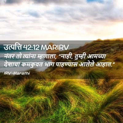 Picture 02 - उत्पत्ति 42:12 MARIRV - नंतर तो त्यांना - Bible Verse Picture