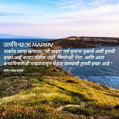 Picture 02 - उत्पत्ति 42:36 MARIRV - याकोब त्यांना - Bible Verse Picture
