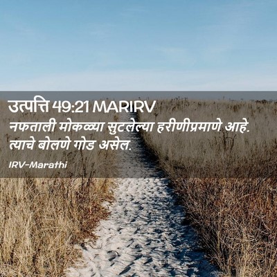 Picture 02 - उत्पत्ति 49:21 MARIRV - नफताली मोकळ्या - Bible Verse Picture