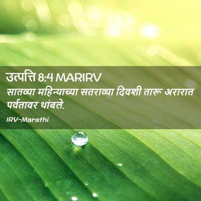 Picture 02 - उत्पत्ति 8:4 MARIRV - सातव्या - Bible Verse Picture