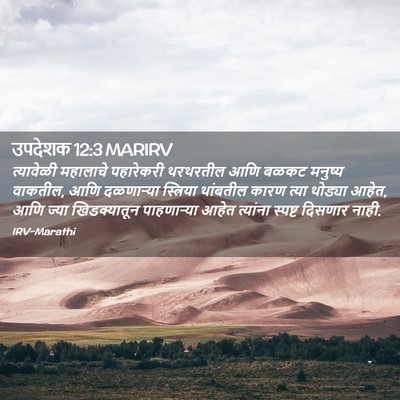 Picture 02 - उपदेशक 12:3 MARIRV - त्यावेळी महालाचे - Bible Verse Picture
