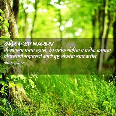 Picture 02 - उपदेशक 3:17 MARIRV - मी आपल्या मनात - Bible Verse Picture