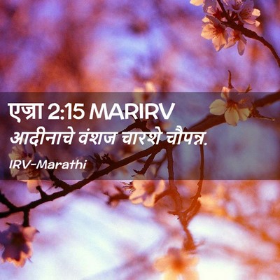 Picture 02 - एज्रा 2:15 MARIRV - आदीनाचे वंशज - Bible Verse Picture