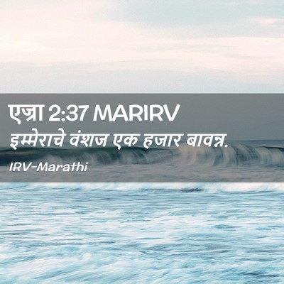 Picture 02 - एज्रा 2:37 MARIRV - इम्मेराचे वंशज एक - Bible Verse Picture