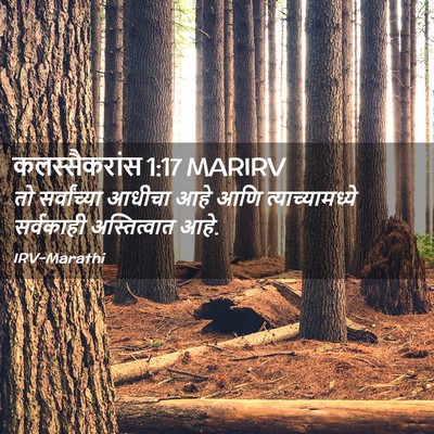 Picture 02 - कलस्सैकरांस 1:17 MARIRV - तो सर्वांच्या - Bible Verse Picture