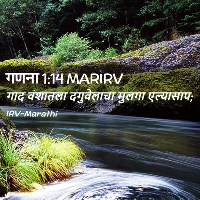 Picture 02 - गणना 1:14 MARIRV - गाद वंशातला - Bible Verse Picture