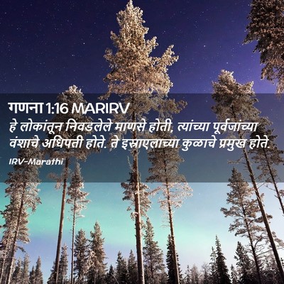 Picture 02 - गणना 1:16 MARIRV - हे लोकांतून - Bible Verse Picture