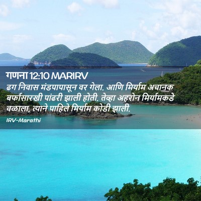 Picture 02 - गणना 12:10 MARIRV - ढग निवास - Bible Verse Picture