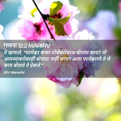 Picture 02 - गणना 12:2 MARIRV - ते म्हणाले, - Bible Verse Picture